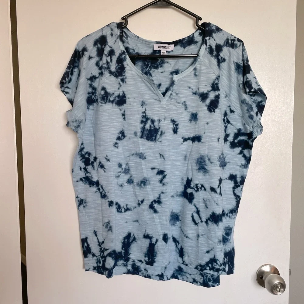 William Rast Tie Dye V-Neck T-Shirt - Size S - Picture 1 of 11